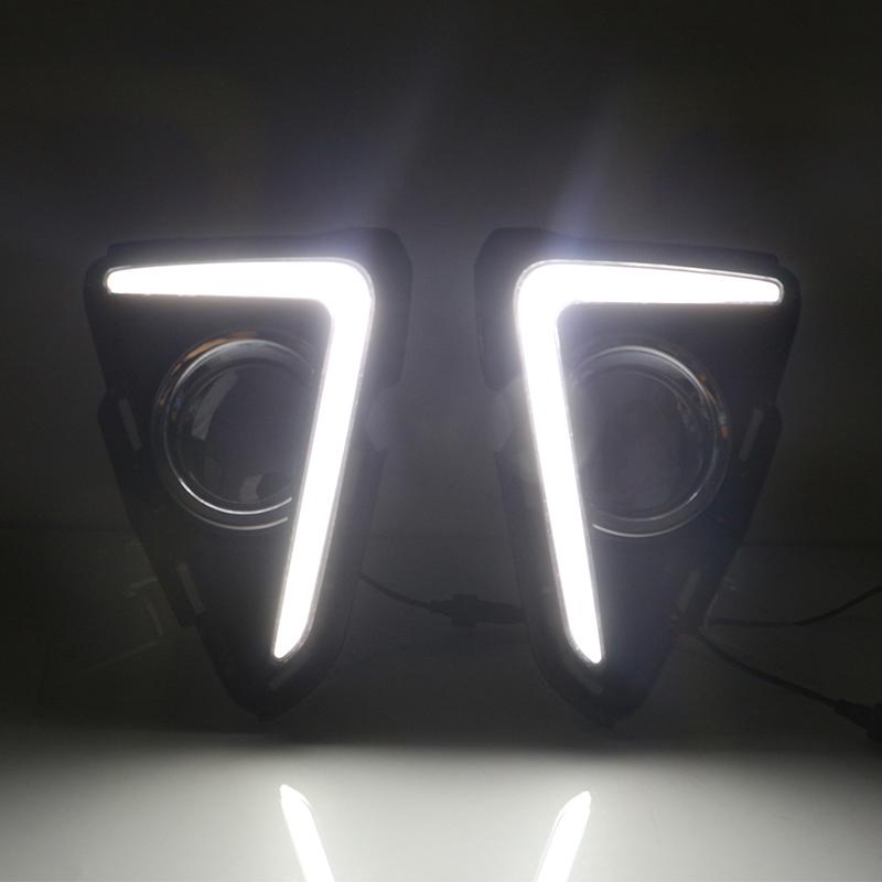 LED Daytime Running Lights (DRL) Turn Signal Lamp For Toyota RAV4 2016-2017