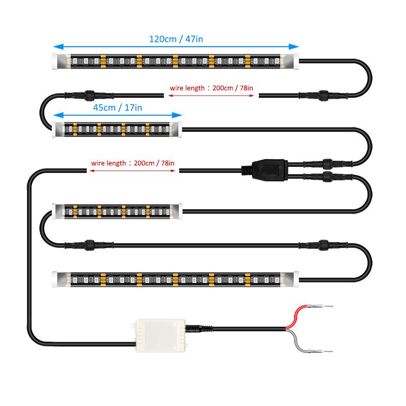 APP Remote Control LED Underbody Lights