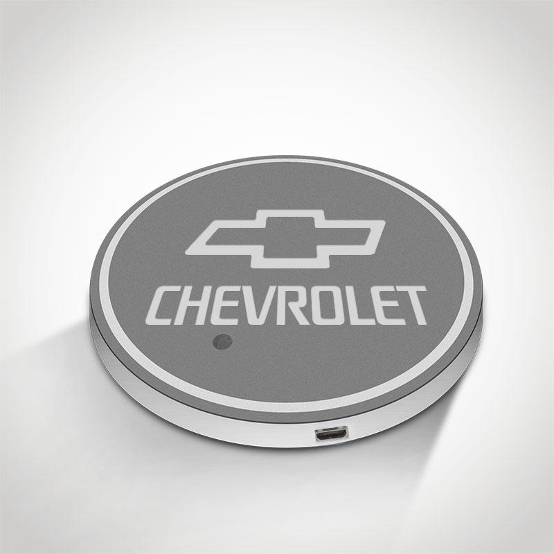 CHEVROLET LED Car Logo Coaster 2pcs