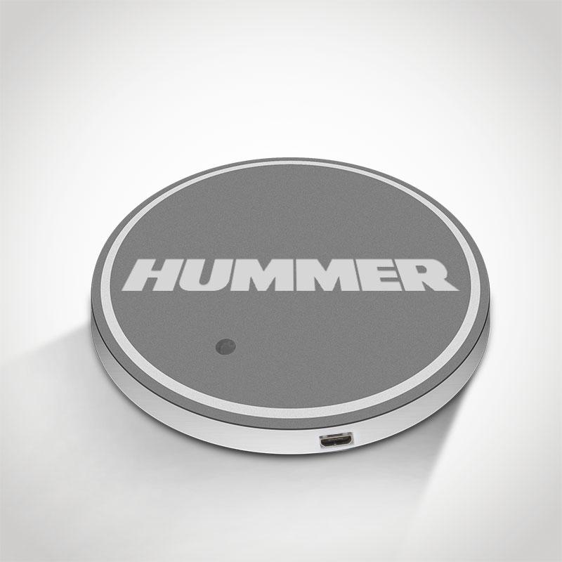 HUMMER LED Car Logo Coaster 2pcs