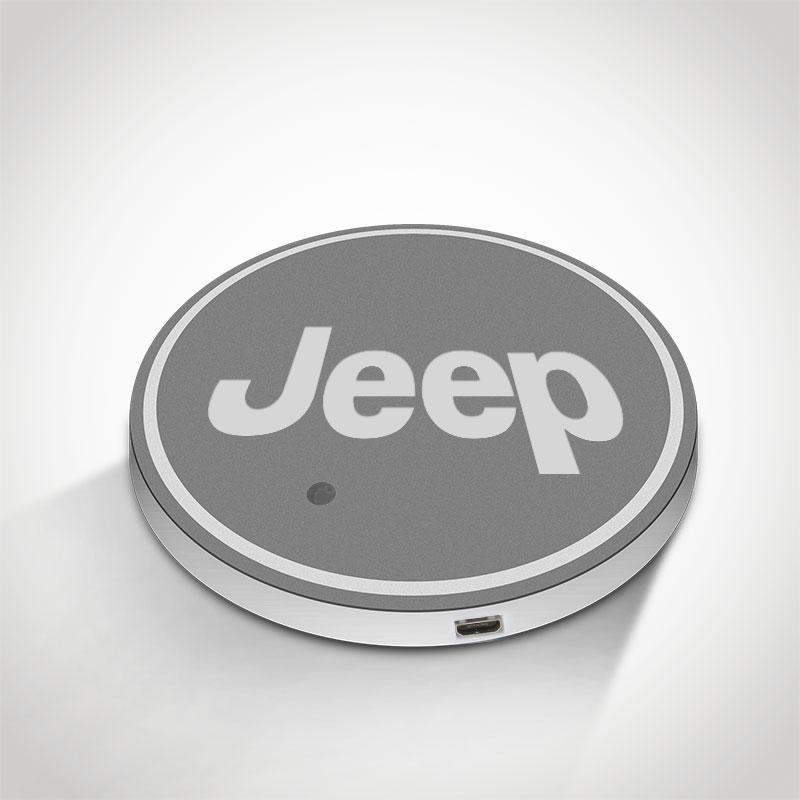 JEEP LED Car Logo Coaster 2pcs