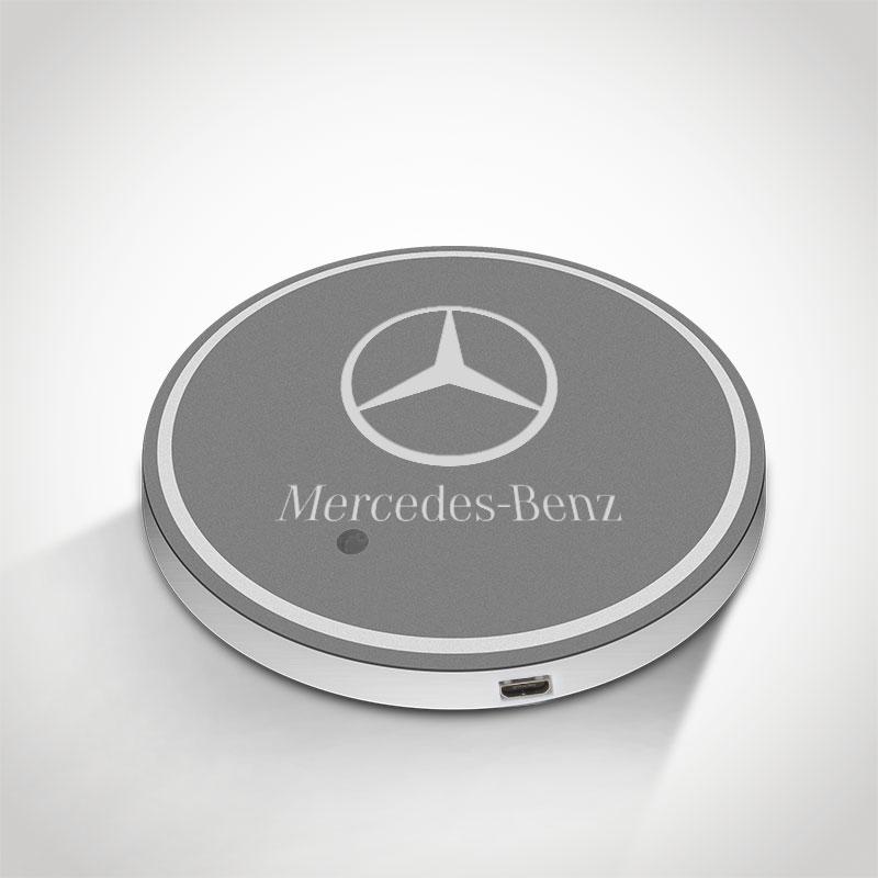 Mercedes-Benz LED Car Logo Coaster 2pcs