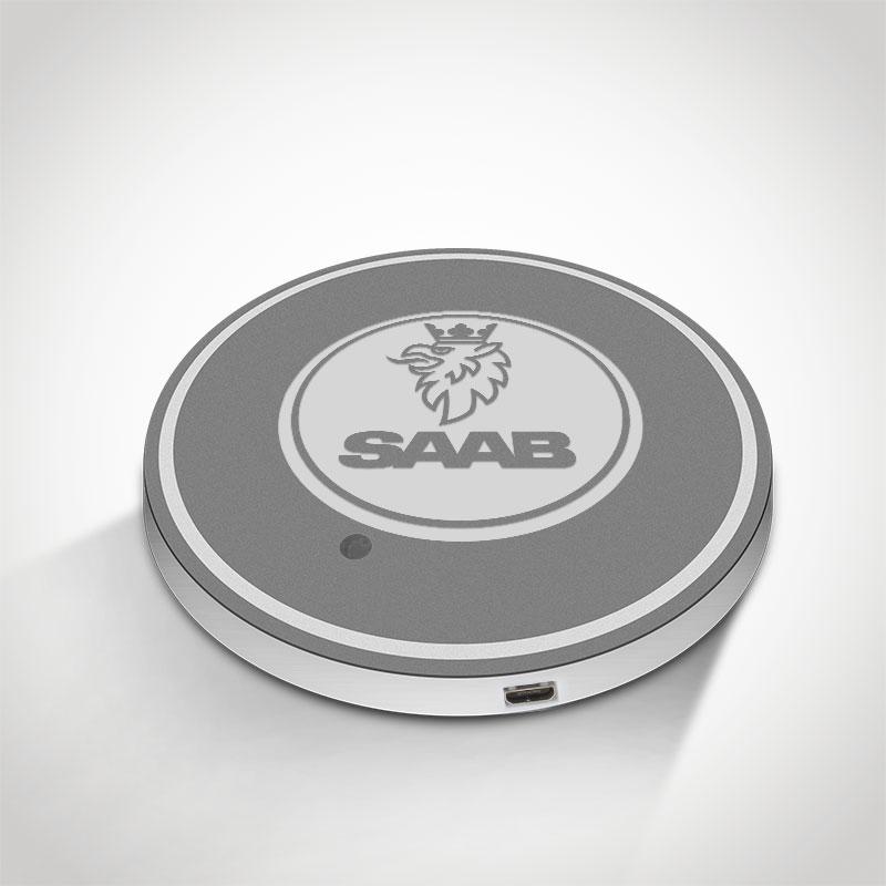 SAAB LED Car Logo Coaster 2pcs
