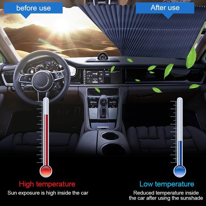 Car Fitg Retractable Windshield Sunshade Auto Sun Shade