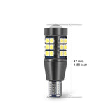 T15 Plug 3030 27SMD Gray aluminum LED White Light Bulb