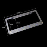 Car Fitg 2019 Newest Bling Rhinestone Premium Stainless Steel License Plate Frame