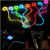 CarFitg™ Fiber Optic Multicolor LED Car Interior Ambient Light Kit 5-piece set