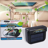 Car solar heat exhaust fan