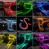 CarFitg™ Fiber Optic Multicolor LED Car Interior Ambient Light Kit 5-piece set