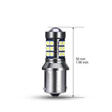 1156 Plug 3030 27SMD Gray aluminum LED White Light Bulb