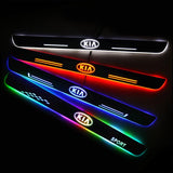 Kia Customized Luminous Door Sill Pan | Door Sills Guards For Car Light Modification