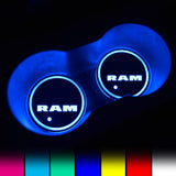 Dodge LED Car Logo Coaster 2pcs