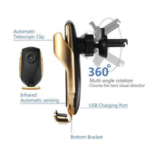 Car Charging Holder Fast Wireless Phone Holder Air Vent