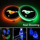 7 Colors Led Car Logo Cup