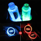 7 Colors Led Car Logo Cup