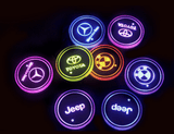 7 Colors Led Car Logo Cup