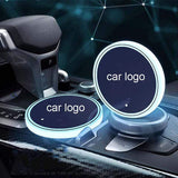 7 Colors Led Car Logo Cup