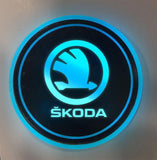 7 Colors Led Car Logo Cup