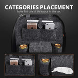 Car Fitg Seat Back Organizer Storage Bag with 6 Pockets