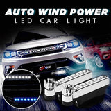 Automatic Wind Power 8 LED Car Light (One Set of 2 PCS)