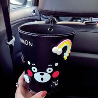 Mini cartoon multi-function hanging trash can