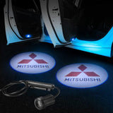 Mitsubishi Car Door LOGO Projector | Door Courtesy LED Projector Ghost Shadow Light - Car Lighting Decoration Modify