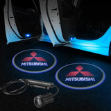 Mitsubishi Car Door LOGO Projector | Door Courtesy LED Projector Ghost Shadow Light - Car Lighting Decoration Modify