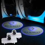 Renault Car Door LOGO Projector | Door Courtesy LED Projector Ghost Shadow Light - Car Lighting Decoration Modify