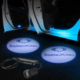 Ssangyong Car LOGO Door Lights | Welcome LED Laser Projector - Car Atmosphere Light Upgrade