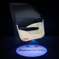 Ssangyong Car LOGO Door Lights | Welcome LED Laser Projector - Car Atmosphere Light Upgrade