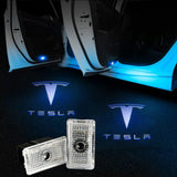 Tesla Car Door LED LOGO Projector Light | Glowing Emblem - Car Light Upgrade