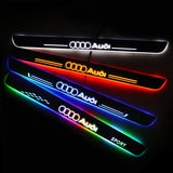 Audi New Door Sill Scuff Plate | Illuminated Door Sills - Car Lighting Accessories