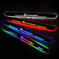 Citroen Customized Luminous Door Sill Pan | Door Sills Guards For Car Light Modification