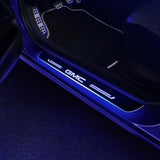 GMC Door Sill Pan | Batteries Powered LED Door Sills Entry Guards Light | Car Accessories