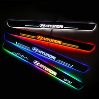 Hyundai Customized Luminous Door Sill Pan | Door Sills Guards For Car Light Modification