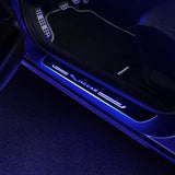 Jaguar Door Sill Pan | Batteries Powered LED Door Sills Entry Guards Light | Car Accessories