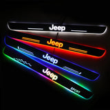 JEEP New Door Sill Scuff Plate | Illuminated Door Sills - Car Lighting Accessories