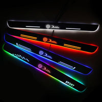 Lancia Customized Luminous Door Sill Pan | Door Sills Guards For Car Light Modification