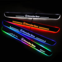 Mercedes-Benz Customized Luminous Door Sill Pan | Door Sills Guards For Car Light Modification