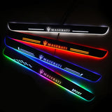 Maserati Customized Luminous Door Sill Pan | Door Sills Guards For Car Light Modification