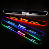 SAAB Customized Luminous Door Sill Pan | Door Sills Guards For Car Light Modification