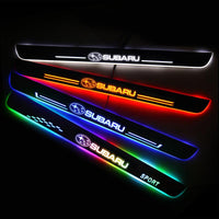 Subaru Enhanced Car Door Sill Protector | Led Door Sills | Welcome Pedal - Car Lighting Accessories