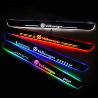 Volkswagen VW Car Customized Illuminated Door Sills | Door Sill Replacement For Car Upgrade