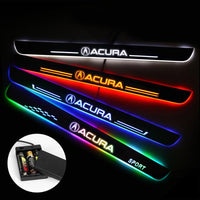 Acura Door Sills Plate | Batteries Powered Door Sill Trim Illuminated For Car light modification