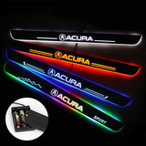 Acura Door Sills Plate | Batteries Powered Door Sill Trim Illuminated For Car light modification