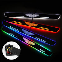 Aston Martin Batteries Powered Illuminated Door Sills | Door Sill Protector | Car Decorative Light Upgrade