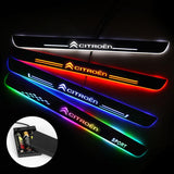 Citroen Batteries Powered Illuminated Door Sills | Door Sill Protector | Car Decorative Light Upgrade