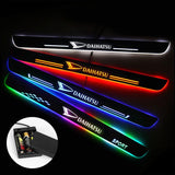 Daihatsu Door Sills Plate | Batteries Powered Door Sill Trim Illuminated For Car light modification