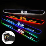 Fiat Batteries Powered Door Sill Threshold | Lighted Door Sills | Car Light Accessories