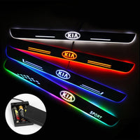 Kia Car Door Sills Exterior | Door Sill Guard | Light Accessories Power By Batteries